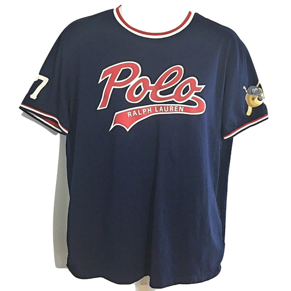 Ralph Lauren Other - SOLD! Ralph Lauren Polo L Bear Blue Baseball Top